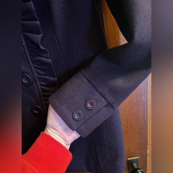 Women's Ruffled Coat - Picture 4 of 5